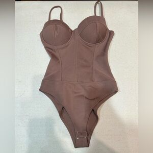 (S) Matte Brown Haute Monde Bodysuit